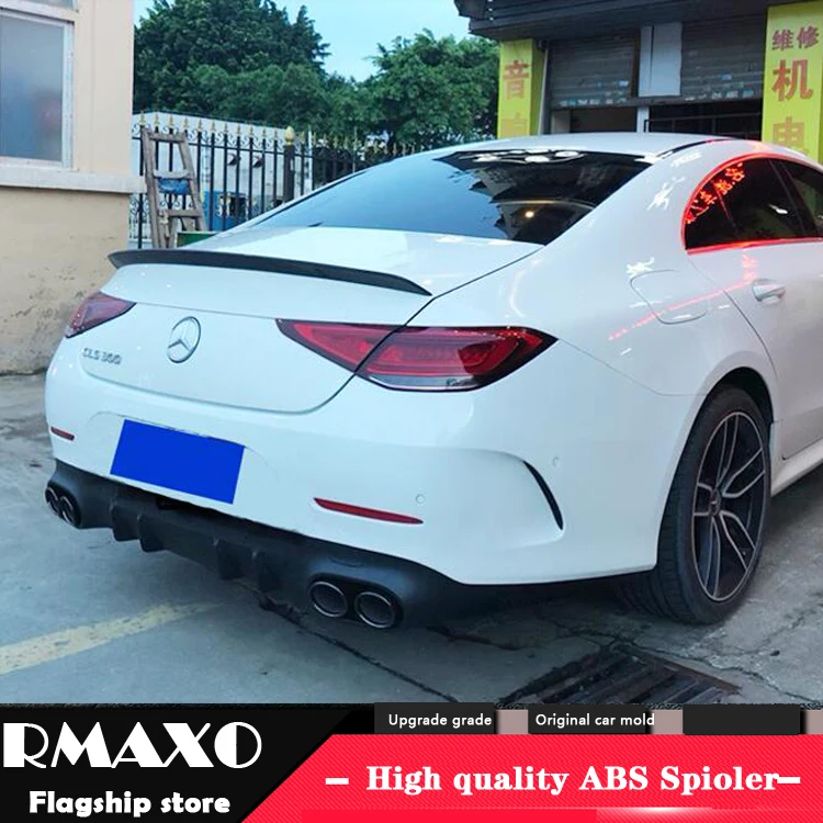 For Benz CLS C257 Spoiler 2019-2020 W257 CLS300 CLS350 CLS63 ABS Material Car Rear Wing Primer | Автомобили и мотоциклы