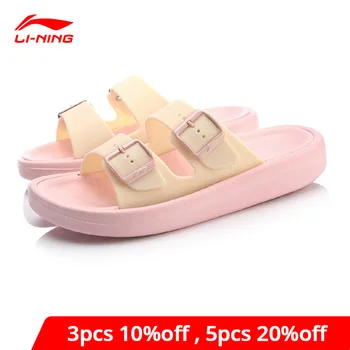 

Li-Ning Women CLAP Stylish Sandals Light Weight Breathable Slippers Solid Color LiNing Sport Shoes AGAP006 XWT1845