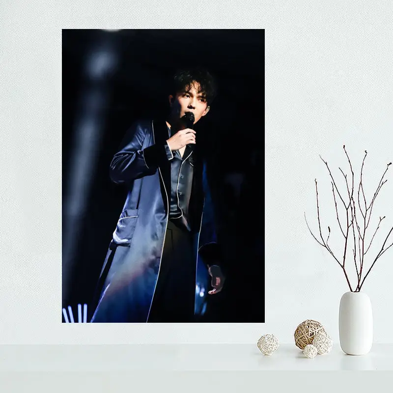 На заказ Dimash плакаты и принты настенные картины для спальни современный художественный плакат домашний Настенный декор шелковая ткань без рамы - Цвет: 18