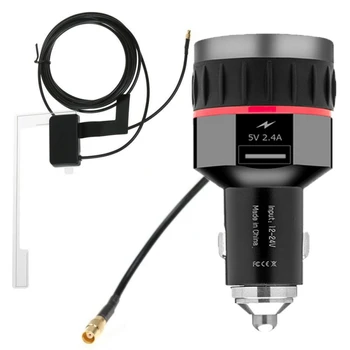 

DAB Car FM Transmitter With Antenna Radio Cigarette Lighter Tuner Receiver Mulit-Function Vehicle Electronics Accessories