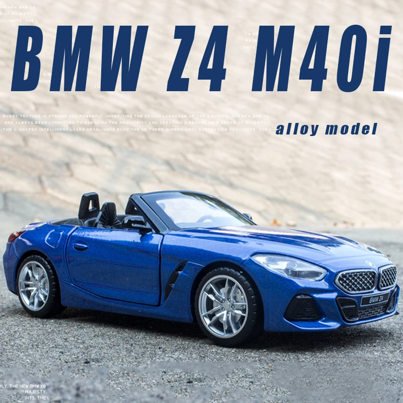 Diecast 1:30 Alloy Car Model Miniature BMW Z4 M40i Sport Metal Vehicle for Boys Gifts Collection Children's Toys Hot Selling | Игрушки и