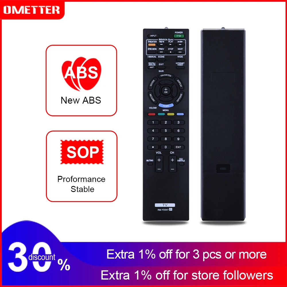 RM YD047 использовать для sony led lcd ТВ дистанционный пульт KDL 32BX305 32EX305 32EX306 32EX405 32EX605 32EX607