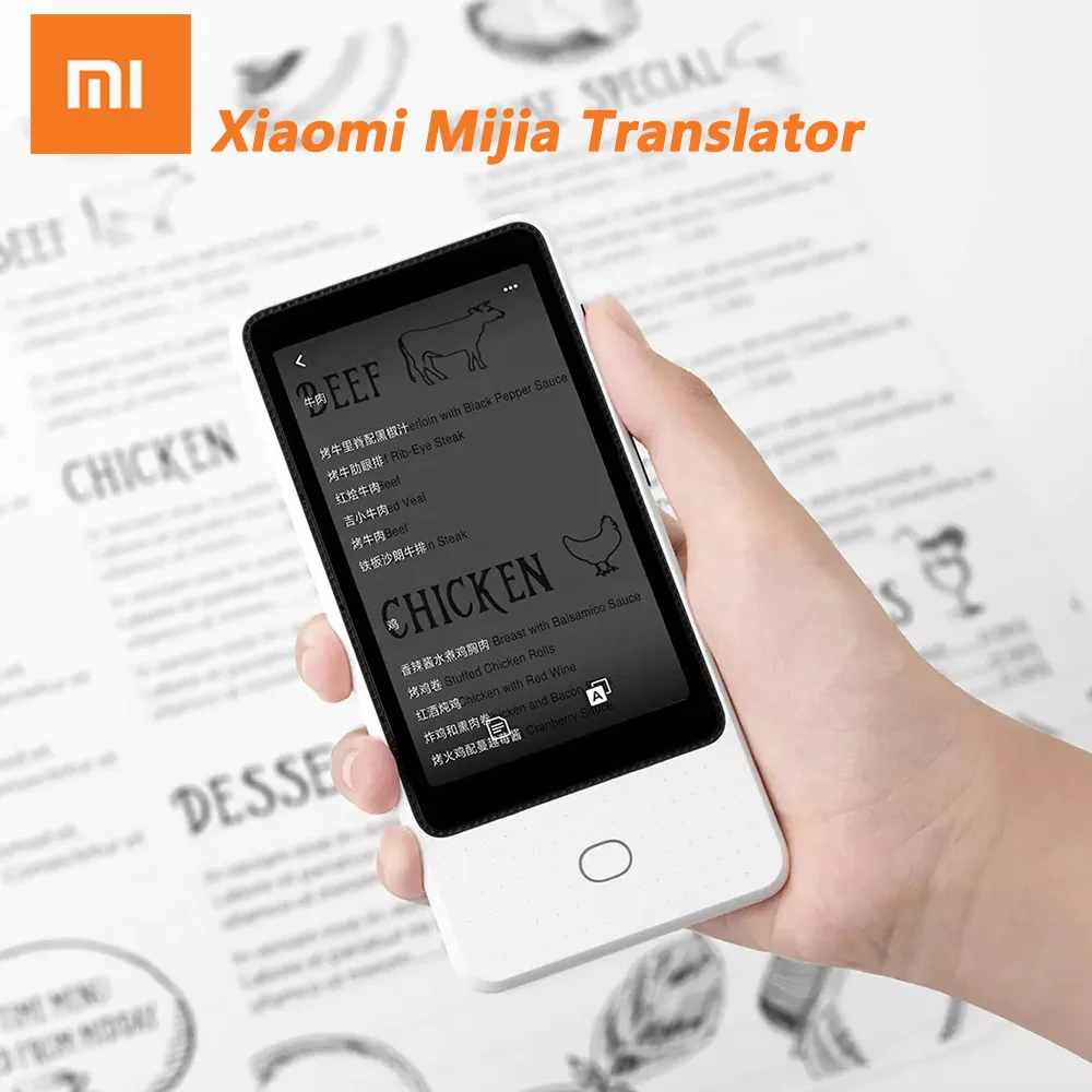 Xiaomi Mijia переводчик Смарт 18 язык AI автоматический с камерой фото перевод 4 1 дюймов
