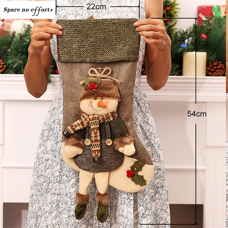 Рождественские чулки Санта Клаус раньше рождественские подарочные сумки