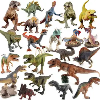 

40 Styles Jurassic Simulation Dinosaur Model Toy Soft PVC Figures Hand Painted Animal Model Collection Toys Gifts
