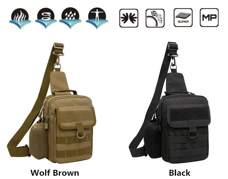 600D Oxford miltary тактическая сумка тактичная сумка militar Army Molle Sling сумки на плече на груди военная сумка тактичейский рюкзак