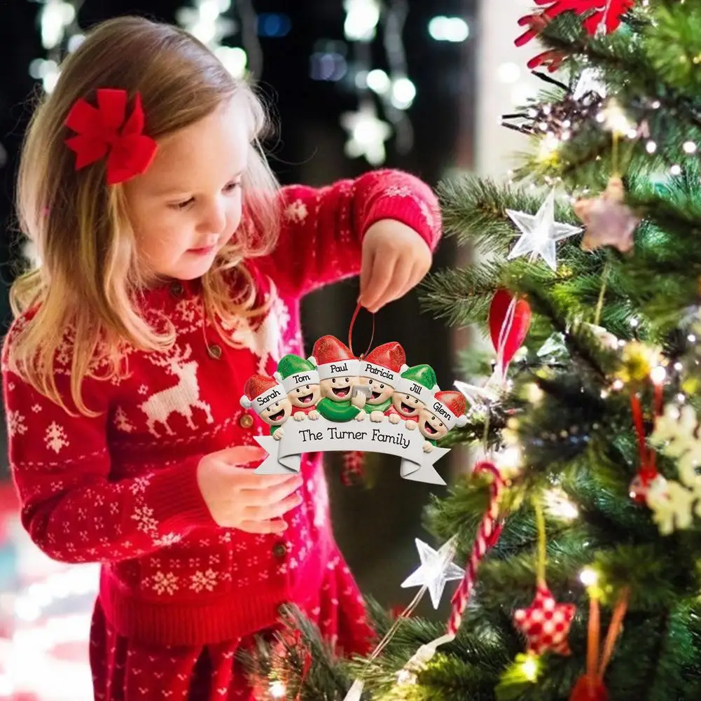 クリスマスの飾りパーソナライズされた名前またはテキストのクリスマスの木の装飾ペンダント2 6家族の冷蔵庫 ペンダント ドロップ装飾品 Aliexpress クリスマスペンダント クリスマスツリーdiyパーソナライズされた名前の装飾チェック柄パジャマファミリー樹脂