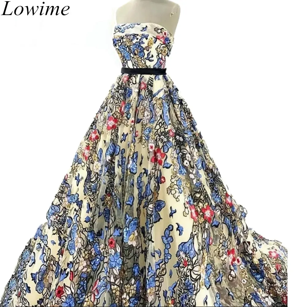 Arabisch Elegant Borduren Prom Dresses 2019 Lange Strapless Avondjurk Kaftan Partij Jassen Celebrity Jurk Vestidos De Gala Arabisch Elegant Borduren Prom Dresses 2019 Lange Strapless Avondjurk Kaftan Partij Jassen Celebrity Jurk Vestidos De Gala