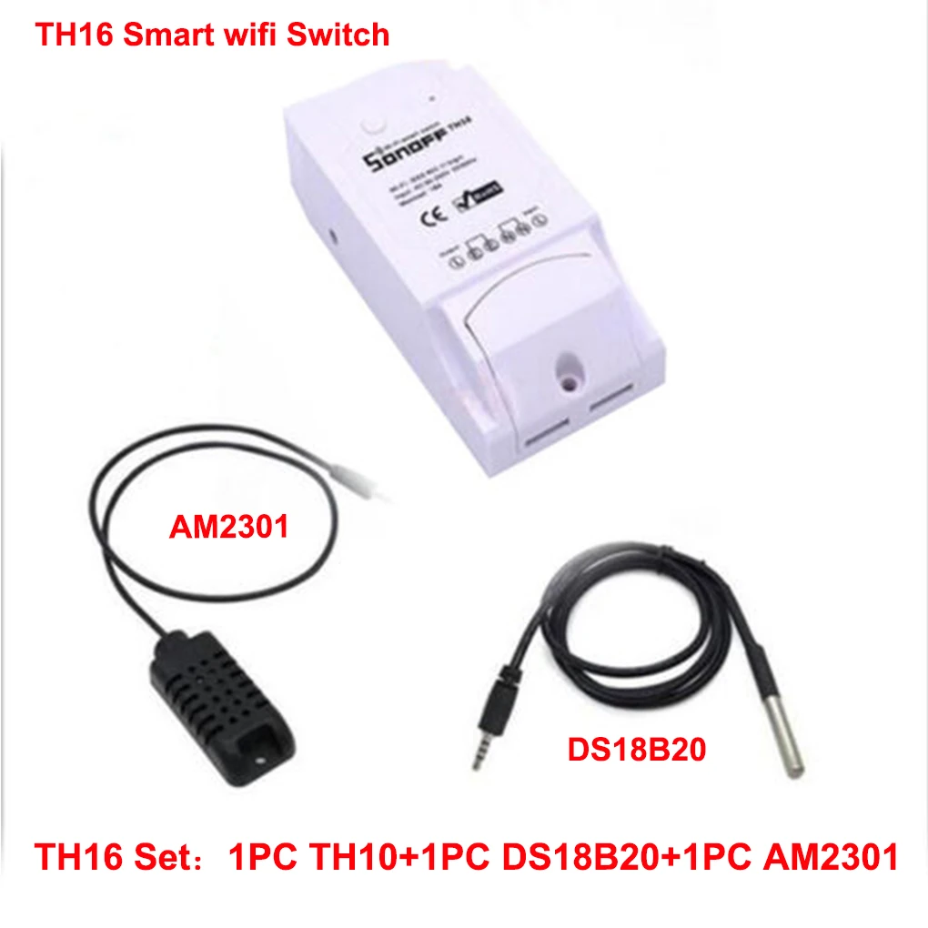Sonoff TH10/TH16 умный Wifi переключатель мониторинга температуры и влажности домашней