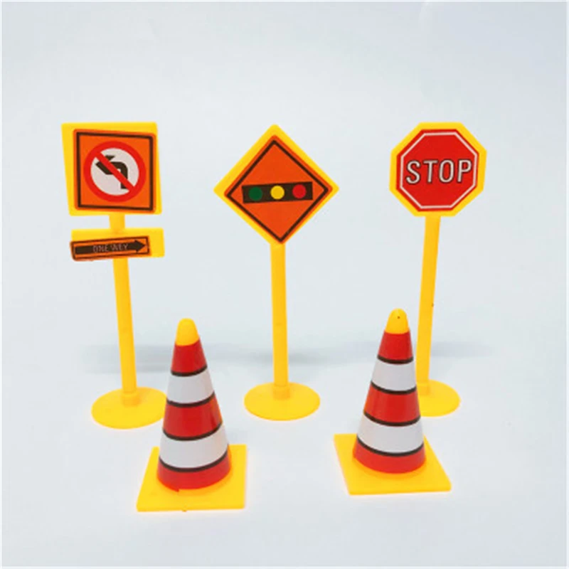 Excavator Fire Fighting Truck Birthday Party Decorations Kid Cupcake Cake Topper for Girl Boy Happy Birthday Party Cake Supplies - Цвет: 1 set guidepost
