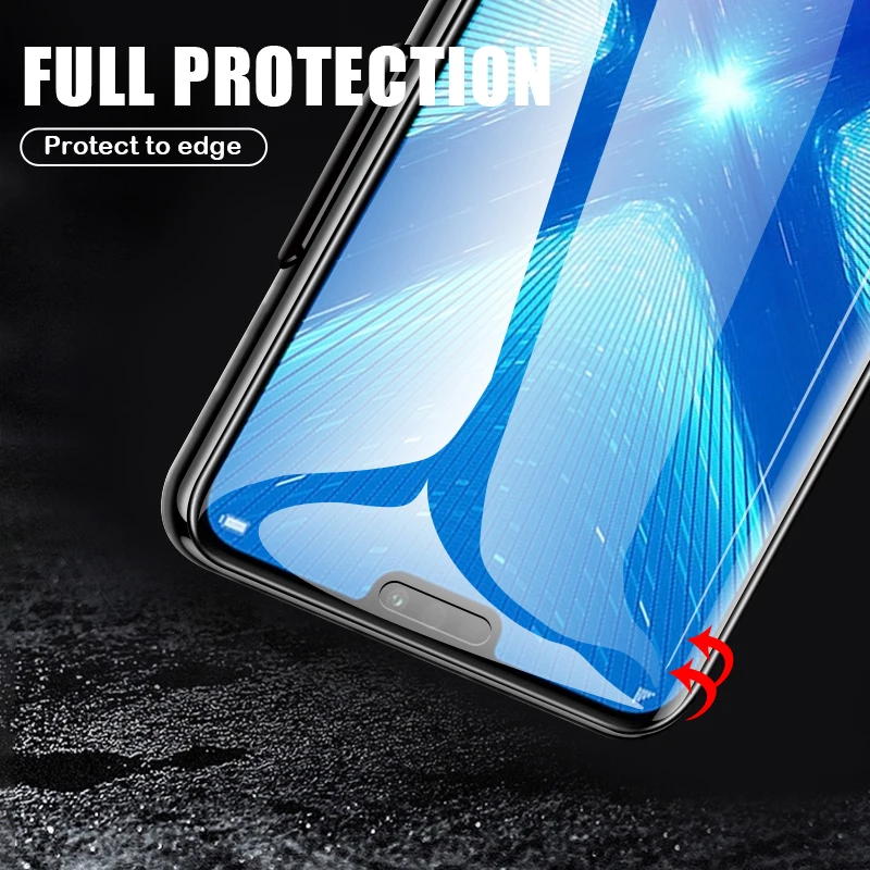 Изогнутое Защитное стекло для honor 8x стекло протектор экрана Полный Клей закаленная пленка для huawei p20 p30 mate20 lite стекло
