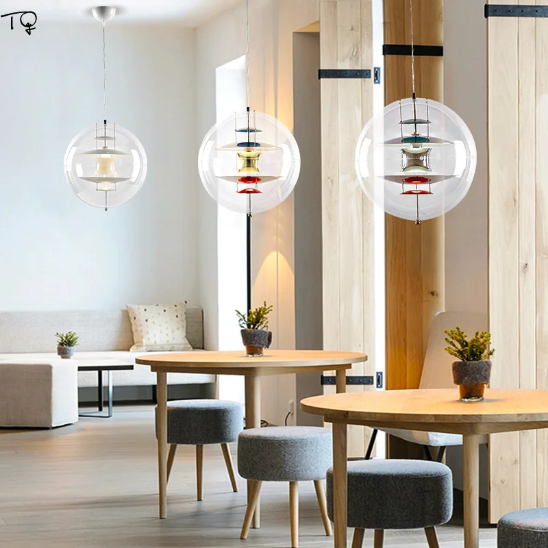 Подвесной светильник в виде шара Loomoo Verpan Panto в датском стиле, Современный дизайнерский светодиодный подвесной светильник для гостиной, спальни, студии