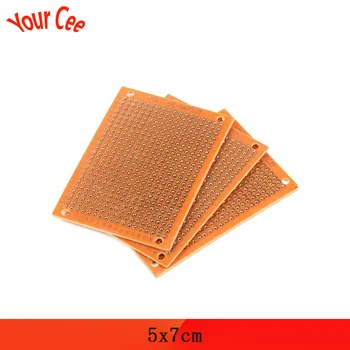 

5pcs Bakelite Circuit Board 5x7cm Prototype Single Side Copper PCB Board DIY