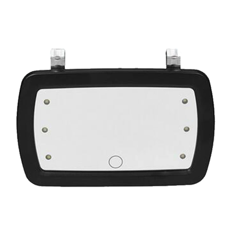 Car Visor Mirror Car Vanity Visor Makeup Mirror with LED Light Sun
