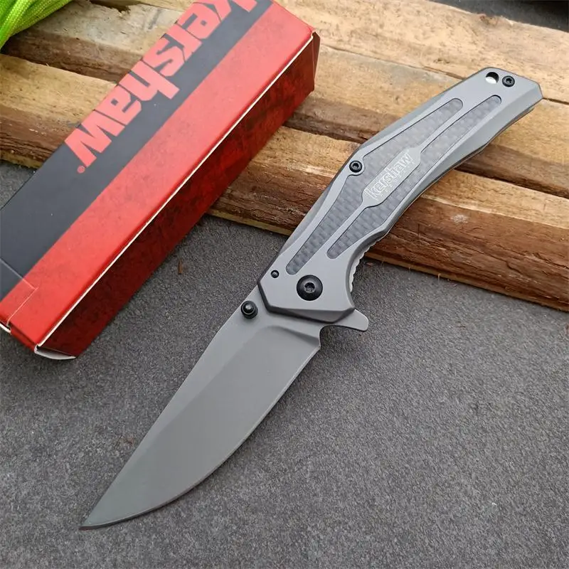 Kershaw 8300 складной нож 8Cr13Mov лезвие полностью стальное титановое покрытие + ручка из