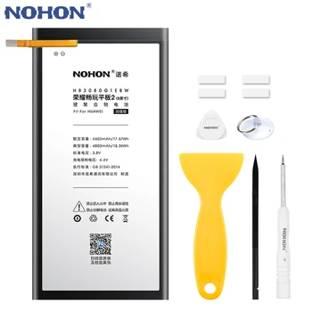 

Original NOHON Battery For Huawei MediaPad M2 M1 8.0" M2-801L M2-801W M2-802L M2-803L S8 701u Honor S8-701W HB3080G1EBW 4800mAh