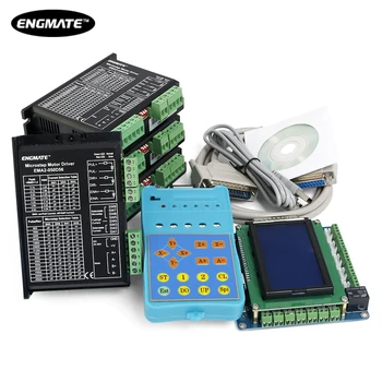 

SAVEBASE DIY CNC 4 Axis Kit with 5 Axis Standard Breakout Board DM556D Digital Hybrid Microstepping Driver Support Nema23/34