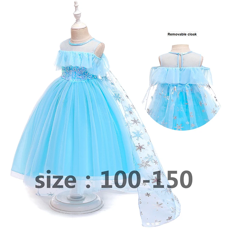 newborn baby dresses Halloween Princess Dresses Girls Snowflake Costume Fancy Party Princess Cosplay Baby Dresses Children Christmas Birthday Set baby girl skirt clothes