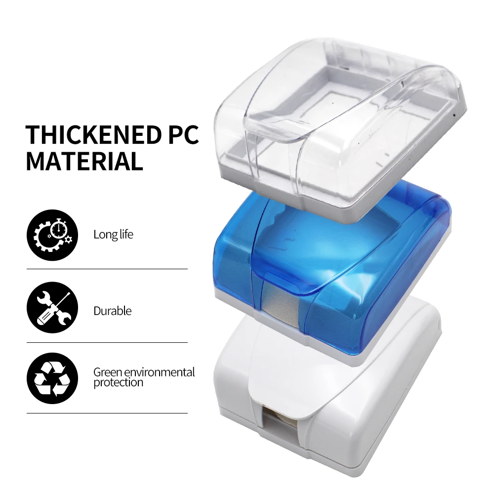 de cubierta impermeable de plástico para proteger el interruptor de pared en el enchufe del Panel de luz, baño, accesorio interruptor de cocina|Cubiertas de - AliExpress