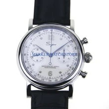 Sugess мужские часы механический хронограф пилот 1963 платье часы платье Чайка движение St1901