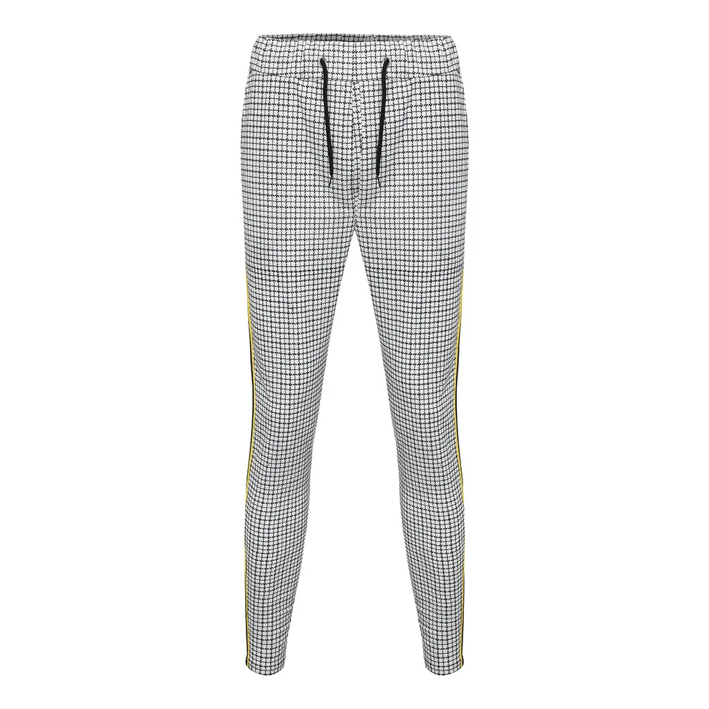 Vogue Joggers мужские полосатые сплайсинговые Комбинезоны повседневные тренировочные штаны с карманами спортивные рабочие повседневные брюки