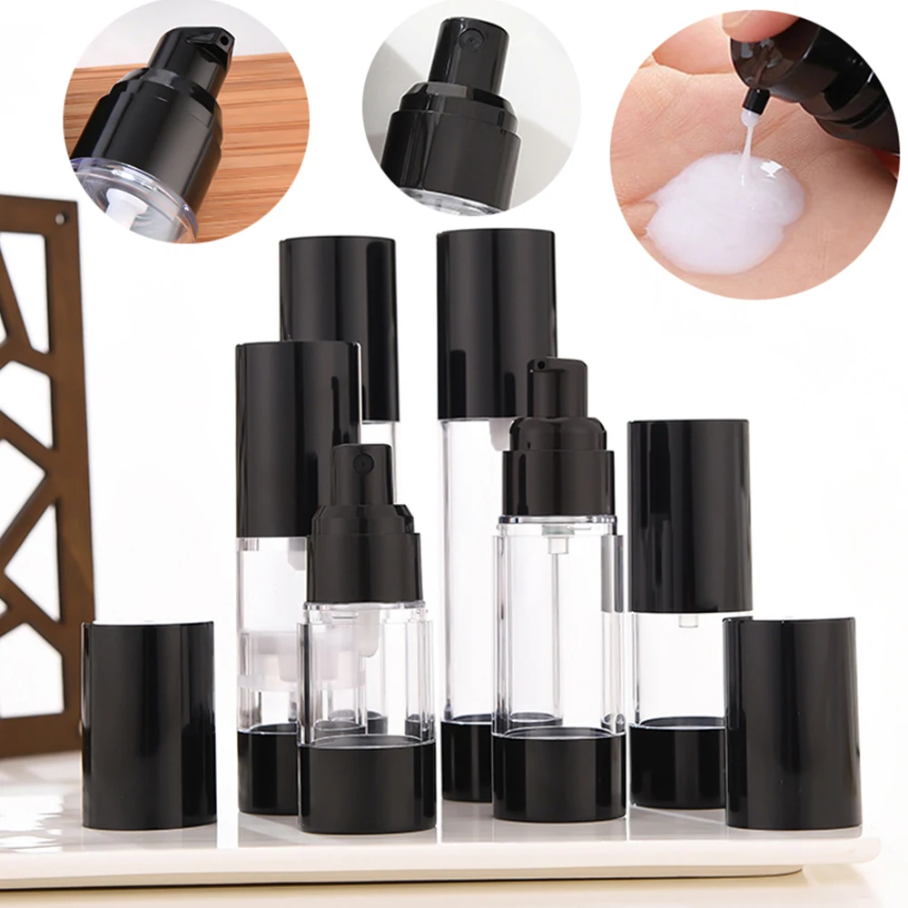 1Pc Portable Empty Airless Pump bottles Mini Vacuum Cosmetic Lotion Treatment Travel bottle For Traveler | Красота и здоровье