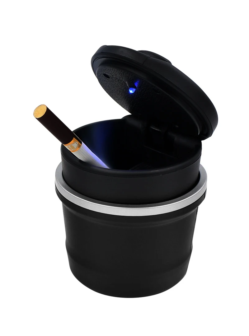 

1pcs Car Truck LED Cigarette Smoke Ashtray Blue LED Light Ashtray Box For Mercedes Benz AMG GLC GLE CLA GLA W205 W211 W213