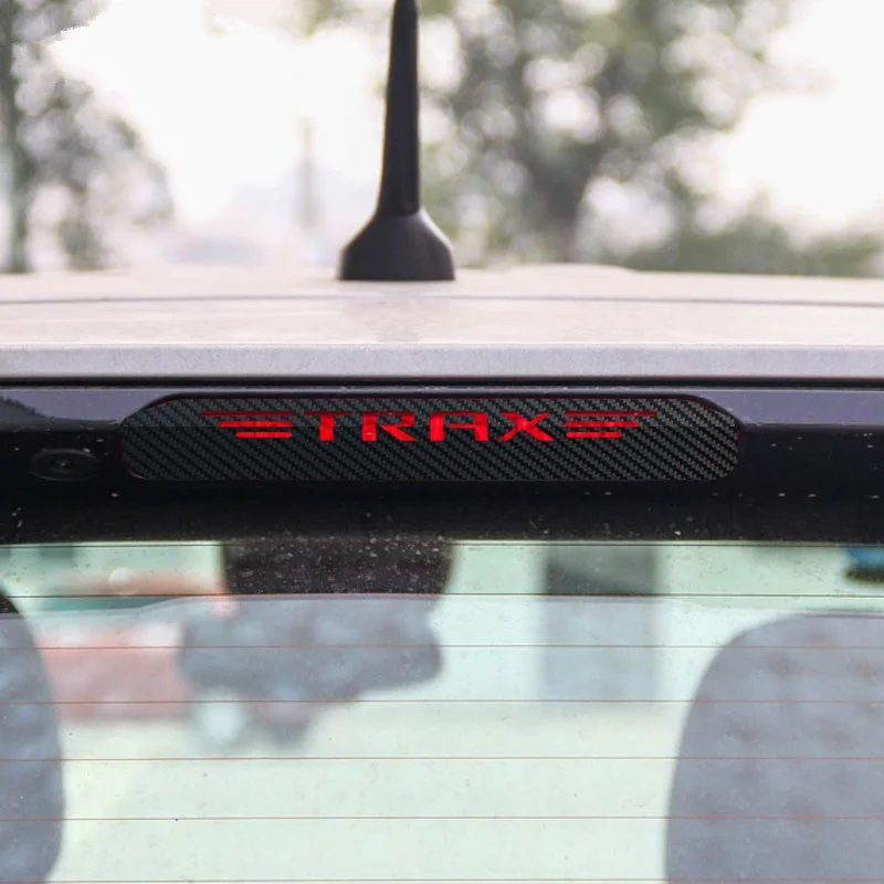Carbon Fiber Stickers And Decals High Mounted Stop Brake Lamp Light Car Styling for Chevrolet TRAX car accessories interior | Автомобили и