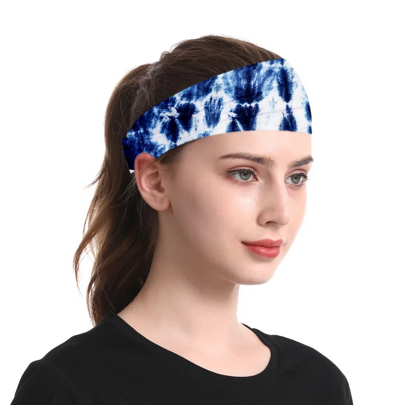 silver hair clips Women Headpiece Stretch 2020 Turban Hair Accessories Headwear Run Bandage Print Bands Gym Headbands Running Wide Headwrap bride headband