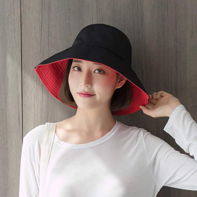 

Summer Fisherman Hat Japanese UV Protection Double Visor Female Summer caps Harajuku Fashion Casual Elegant Women's Hats 2019