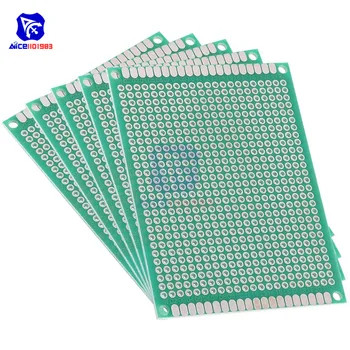 

diymore 5PCS/Lot 6x8cm Double Sided PCB Universal Printed Circuit Board 60*80mm for DIY Soldering