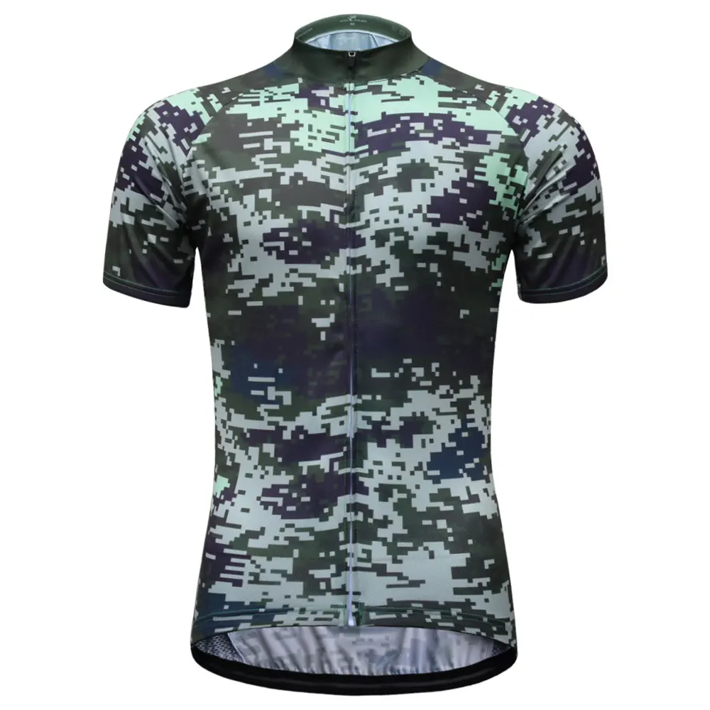 Cycling Jersey Men's Breathable Camouflage Cycling Jersey Outdoor Sports Wear Mtb Bike Jersey