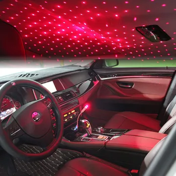 

Adjustable Multiple Lighting Effects Atmosphere Galaxy Lamp LED Car Roof Star Night Light Projector USB Decorative Lamp