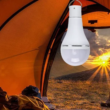 

Solar Panel Solar Bulb Camping Light Bulb Tent Bulb Fishing USB Rechargeable Night Lamp Hiking Super Bright Portable