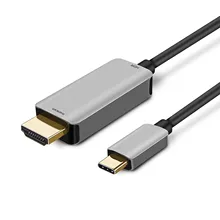 USB C zu HDMI Kabel Typ C zu HDMI Adapter mit PD 4K @ 60Hz 2K @ 144Hz 2K @ 120Hz Thunderbolt 3 HDR UHD für MacBook Pro/Air HDTV