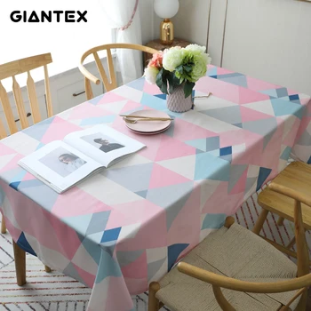 

GIANTEX Kitchen Table Cloth Cotton Tablecloth Rectangular Tablecloths Dining Table Cover Obrus Tafelkleed mantel mesa nappe