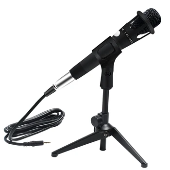 

E300 Wired Microphone Metal Professional Condenser Microphone Handheld Microfono Podcast Studio Microphone 3.5Mm For Recording