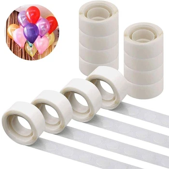 

200PCS / 2Rolls Balloon Glue Point Dots Super Sticky Double Sided Rubber Adhesive Tape Balloon Birthday Party Wedding Decor
