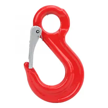 

2Ton Hoist Hook Round Fixed Eye Lifting Hook with Latch Alloy Steel Crane Hoist Hook for Ship Construction