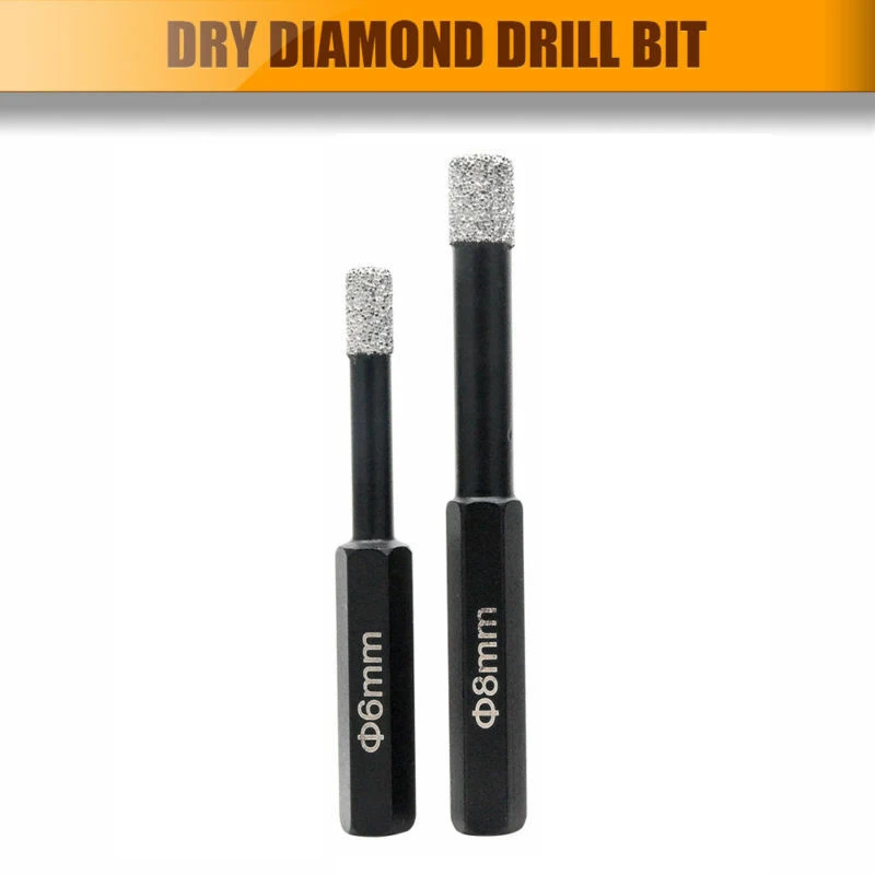 

Diamond Drill Bit 6/8mm Ceramic Wall Floor Tile Drilling Bits Quartz Stone Hole Saw Woodworking Drill Bits