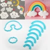 9cps/set Rainbow Cookie Cutter Custom Made 3D Printed Fondant Cookie Cutter Biscuit Mold For Cake Decorating Tools ► Photo 1/6