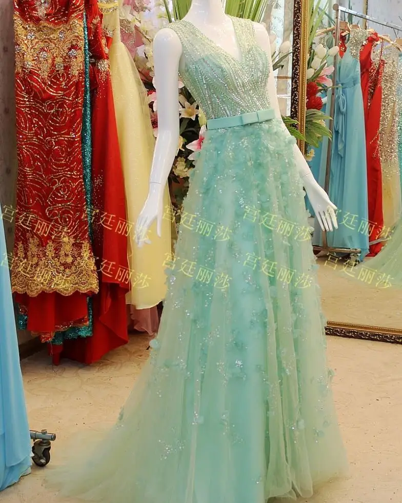 

free shipping 2018 luxury crystal beaded vestidos formal evening long party prom gown sleeveless mother of the bride dresses