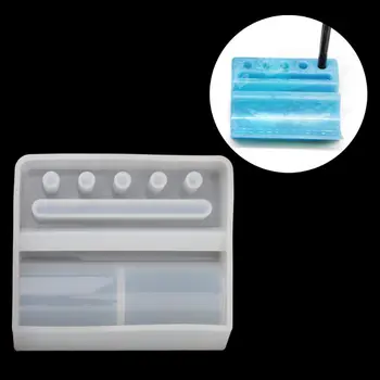 

Silicone Mold Card Storage Pen Holder Ashtray Epoxy Resin Mold Jewelry Making X7YC
