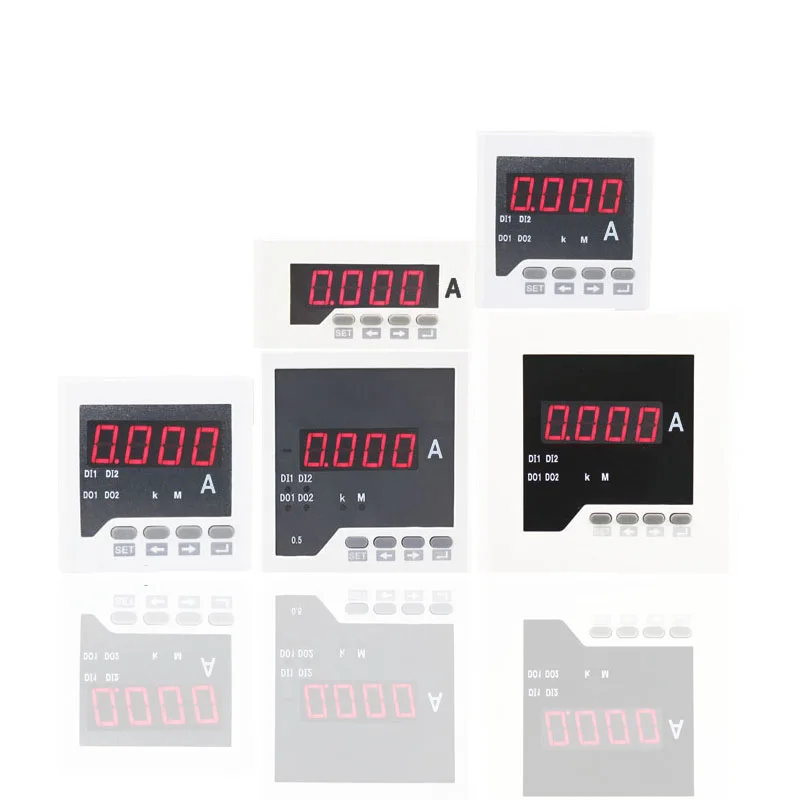 

DC 0-5A DC ampere transmitter with analog output 0-20mA / 4-20mA DC / 0-10V / 0-5V output current signal transducer with display
