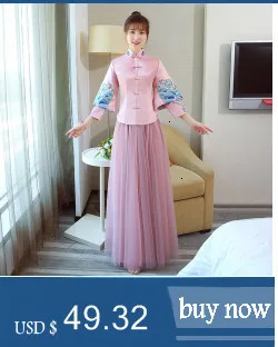 Современное кружевное Qi Pao женское китайское вечернее платье Cheongsam серое платье подружки невесты винтажное длинное платье Qipao Промотирование оригинальное