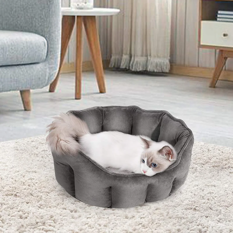 Ultra Soft Cat Small Dogs Bed Comfortable Washable Detachable Anti-slip Waterproof - PeticaDeals