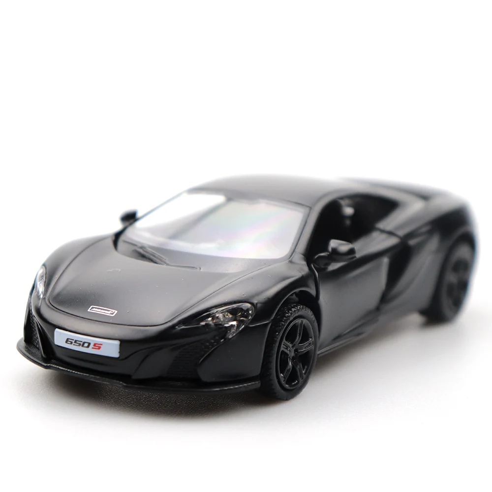 1/32 двери-открытый McLaren 650S автомобиль черный высокая имитация сплава литья под давлением модель автомобиля оттяните назад звук световая