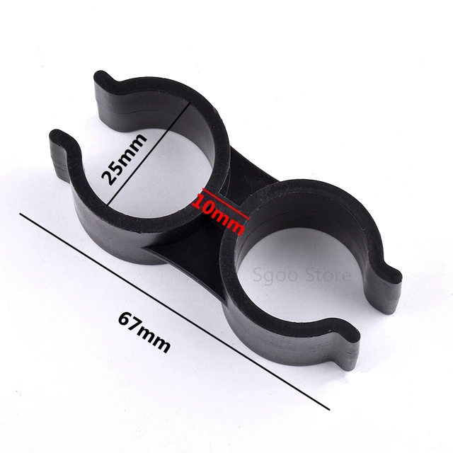 2 ~ 100 Db 25 Mm H Típusú Pvc Csőbilincsek Akvárium -Haltartály Illeszkedő Mezőgazdasági Öntözési Kerti Vízcső -Tartó Kettős U Típus - Image 2