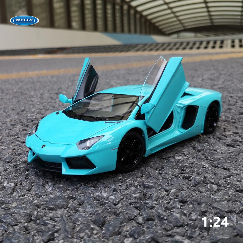 WELLY 1:24 Lamborghini Aventador LP700 4 высокая моделирования сплава литья под давлением