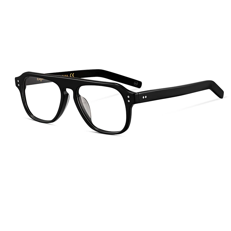 new black Kingsman, оправа для глаз, золотой круг, Секретная служба, косплей, Гарри Харт, очки, топ, ацетатная оправа, британский стиль, очки - Цвет оправы: new black